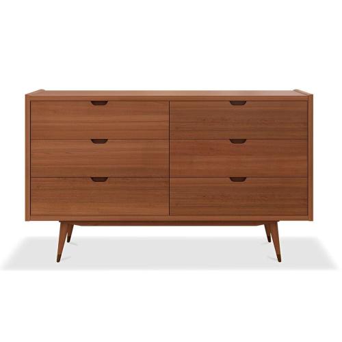Bolig Double Dresser - Light Walnut Stain - Dania Furniture