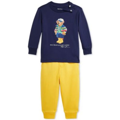 Baby Polo Bear Tee & Fleece Jogger Pants Set