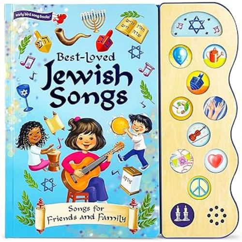 Best-Loved Jewish Songs for Hanukkah, Passover, Shabbat, Rosh Hashanah, Yom Kippur, Sukkot And More. A Children's Sound Book for Kids