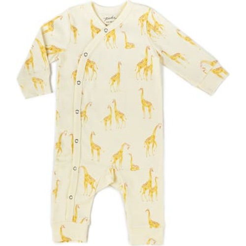 Follow Me Giraffe Organic Cotton Romper, 0-3M