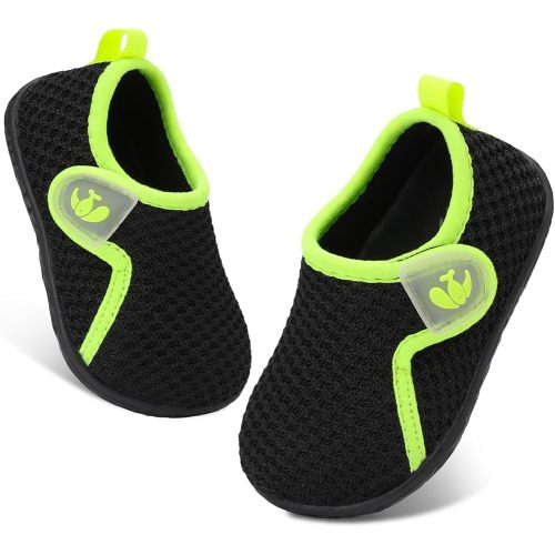 FEETCITY Baby Boys Girls First Walking Shoes Infant Sneakers Crib Shoes Breathable Lightweight Slip On Shoes