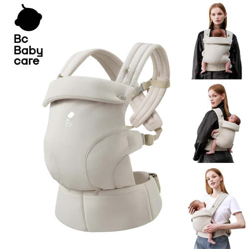 Bc Babycare CocoonGo Breathable Baby Carrier for Newborn Toddler (7-44 lbs)Ergonomic,Hip Support,Compact Foldable