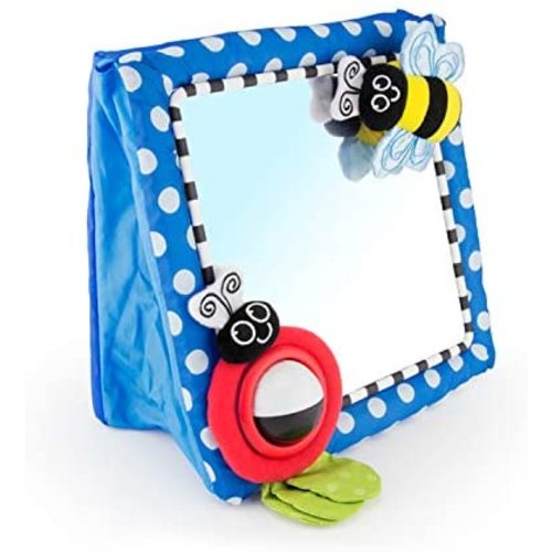 Sassy Tummy Time Floor Mirror | Developmental Baby Toy | Newborn Essential for Tummy Time | Great Shower Gift