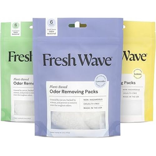 Fresh Wave Odor Removing Packs Bundle: (3) 6 ct. Packs - Lemon, Lavender, Original