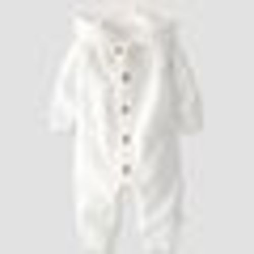 Little Planet by Carter's Organic Baby Sweater Pram Coveralls - Cream 3M