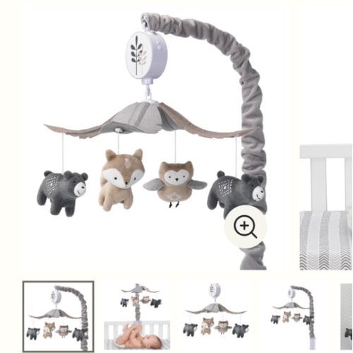 Woodland Forest Musical Baby Crib Mobile