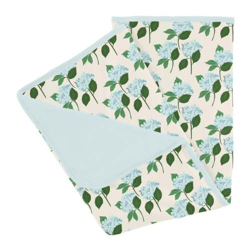 Print Stroller Blanket in Hydrangea Bouquet