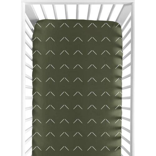 Sweet Jojo Designs Woodland Arrow Arrow Fitted Crib Sheet & Reviews | Wayfair