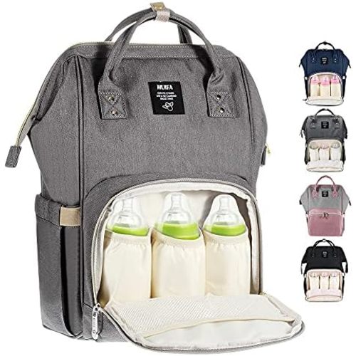 MUIFA Diaper Bag Multi-Function Waterproof Travel Backpack Nappy Bag for Baby Care with Insulated Pockets