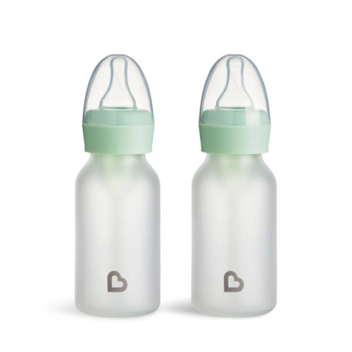 Munchkin Bond Silicone Glass Bottle, 2-Pack