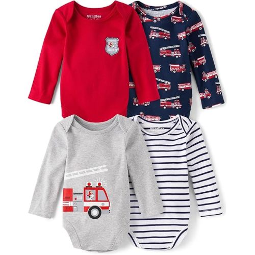The Children's Place baby-boys And Newborn Everyday Long Sleeve Bodysuits,multipacks