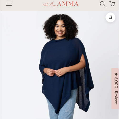 The Navy Cocoon™ Plus Breathable Nursing Cover