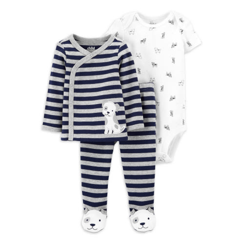Carter's Child of Mine Baby Boy Footed Outfit Set, 3-Piece, Sizes Preemie-6/9 Months