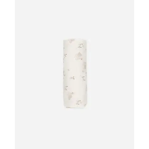 Woven Swaddle || Swans – Quincy Mae