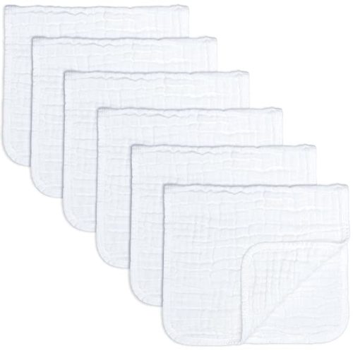 Muslin Burp Cloths 6 Pack Large 100% Cotton Hand Washcloths (Turmeric, Pack  of 6), Pack Of 10 - Fry's Food Stores