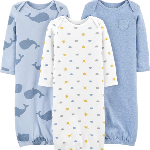Simple Joys by Carter's Baby Boys' Cotton Sleeper Gown, Pack of 3