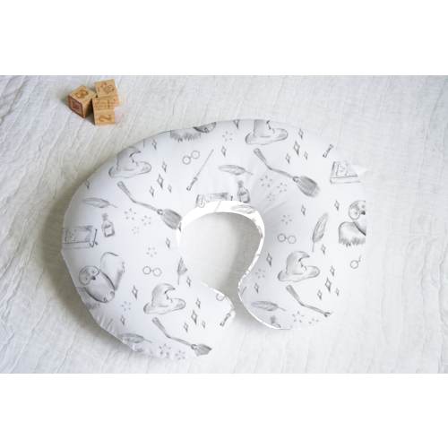 Magic Wizard and Owls Nursing Pillow Cover with Personalization Option