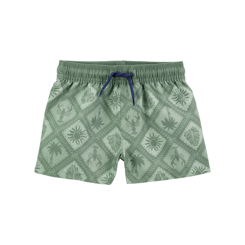 Toddler Boy Geometric Swim Trunks - Green - OshKosh | Carter's