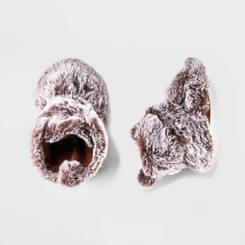 Baby Bootie Slippers - Cat & Jack™ Brown