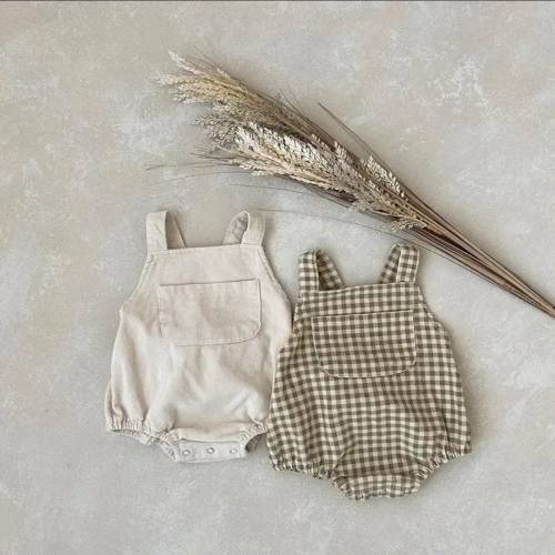 Gender neutral baby overalls, baby romper, gingham baby overalls, newborn baby outfit, baby bodysuit, baby clothes, baby boy, baby girl