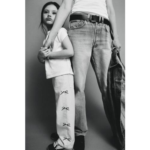 TWILL CULOTTE PANTS WITH BOWS - Ecru | ZARA United States