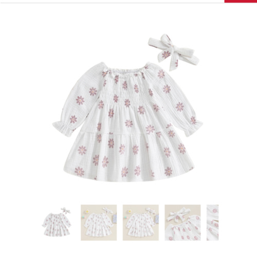 DAHLIA Smocked Floral Dress - Hazel & Bo