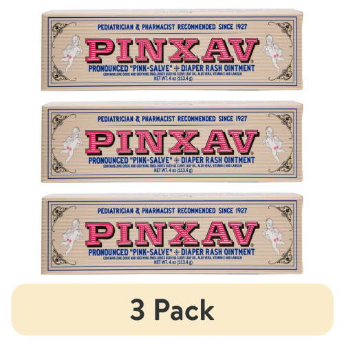 (3 pack) PINXAV Diaper Rash Ointment Tube, 4 oz.