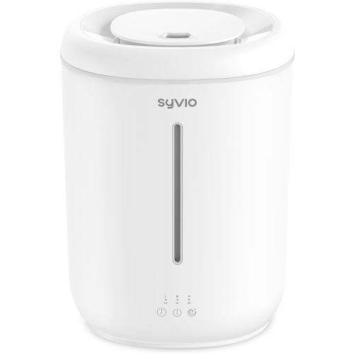 Syvio Humidifiers for Bedroom Large Room, Easy to Clean Humidifier Ultrasonic & Essential Oil Diffuser, Room Humidifier for Bedroom Baby Plant Cool Mist, Top Fill, Quiet, 360° Nozzle, Auto Off, 2.8L …