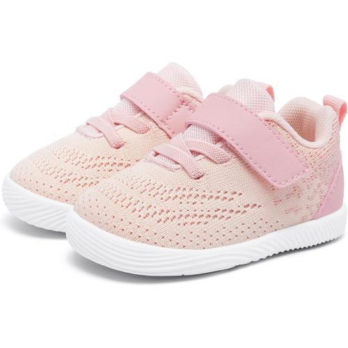 MORENDL Toddler Sneakers Baby Boys & Girls Barefoot Shoes Lightweight Breathable Walking Running Tennis Athletic Sport Shoes