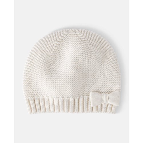 Baby Girl Knit Beanie - White - OshKosh | Carter's