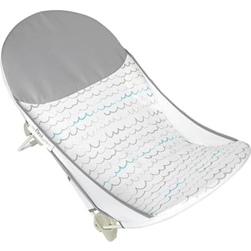 The First Years Sure Comfort Folding Baby Bather - Baby to Toddler Bath Tub - No-Slip Seat - for Sink or Tub Use