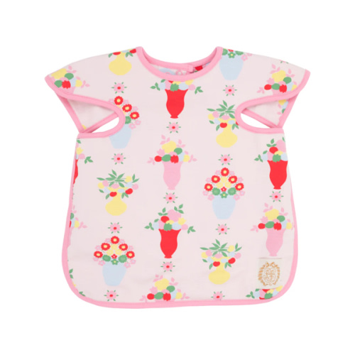 Big Bite Bib - Pink & Plentiful with Hamptons Hot Pink