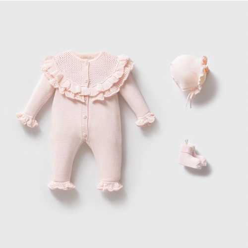 Baby Coming Home Outfit Newborn Girl Coming Home Outfit Organic Baby Clothes Baby Hospital Outfit Knit Baby Clothes