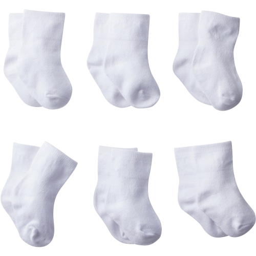Gerber Wiggle-Proof Jersey Ankle Bootie Socks, 8 pack