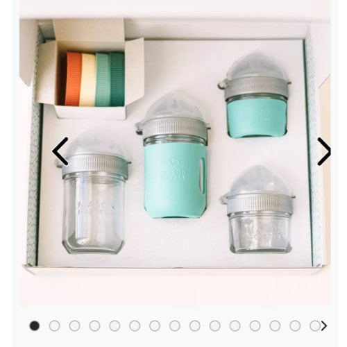 Healthy Baby Starter Gift Set – Mason Bottle
