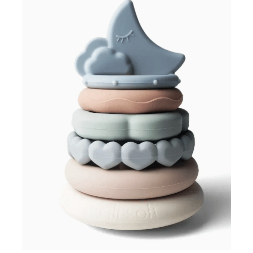 Ali+Oli Moon Soft Silicone Stacking Ring Tower