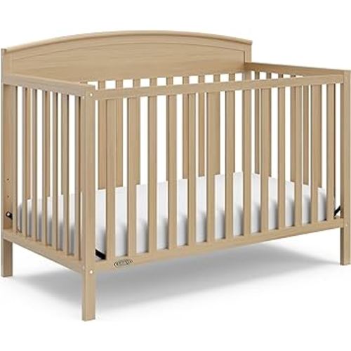 Graco Benton 5-in-1 Convertible Crib (Driftwood) – GREENGUARD Gold Certified, Converts from Baby Crib to Toddler Bed, Daybed and Full-Size Bed, Fits Standard Full-Size Crib Mattress