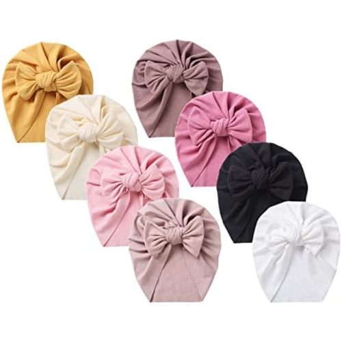 QandSweet Baby Girls' Hats & Caps Knotted Turban Cute Toddler Hat Hair Accessories 3-36M