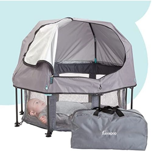 Amazon.com: hiccapop MiniPod Baby Dome for On the Go | Travel Baby Tent for Beach Protects from Sun, Wind, Bugs | Lightweight Portable Baby Bed, Baby Beach Tent for Baby | On the Go Baby Dome for Outside & Inside : Electronics