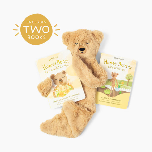 Slumberkins, Inc. Plush Snuggler & Book Bundle - Honey Bear's Gratitude