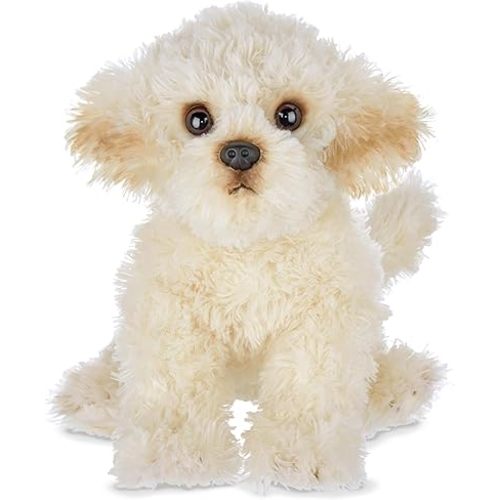 Bearington White Dog Stuffed Animal 13 in - Puppy Stuffed Animals - Plush Dog Toys for Kids Maltipoo Labradoodle Plushies