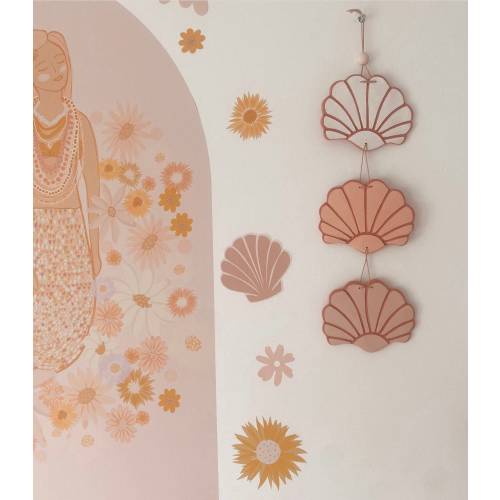 Shell Clay Wall Hanging | Mermaid Bedroom Ideas | Girls Room Wall Art | Boho Shell | Girls Bedroom Inspo | Nursery Decor | Surf Room