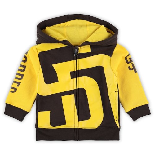 Infant San Diego Padres Fanatics Brown Post Card Full-Zip Hoodie Jacket
