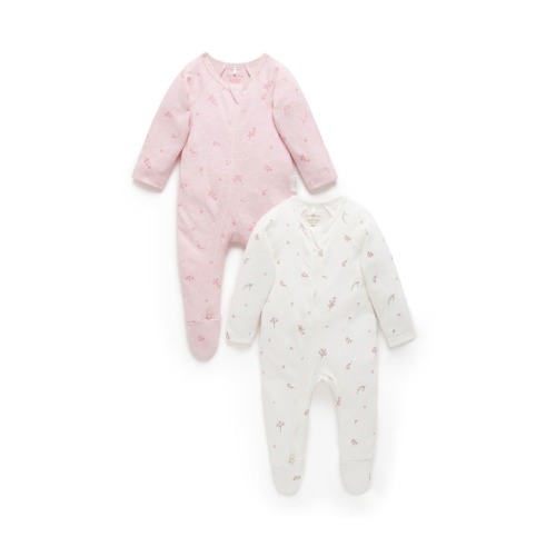 2 Pack Zip Footie