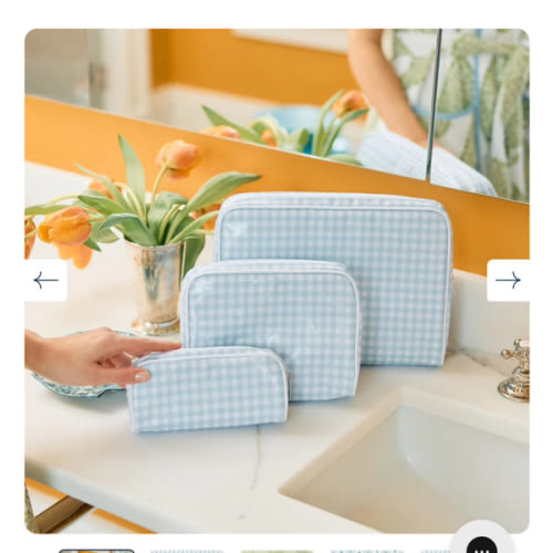 Patterned Toiletry Bag | Weezie Towels
