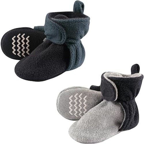 Hudson Baby Unisex-Child Cozy Fleece Booties Slipper Sock