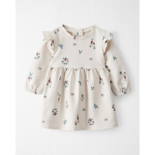 Baby Girl Organic Cotton French Terry Dress in Berry Blossom Print - Little Planet | Carter's