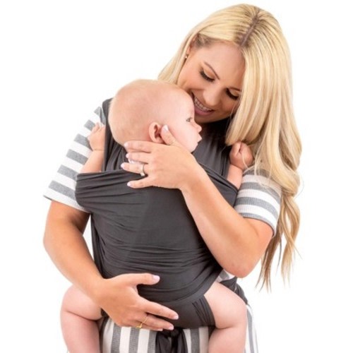 WeeSprout Baby Wraps Carrier - Child Sling for Newborn and Infant - One Size Fits All - Vintage Black
