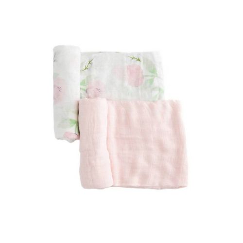 Little Unicorn Deluxe Muslin Swaddle Blanket - Rainbow Gingham - 2pk