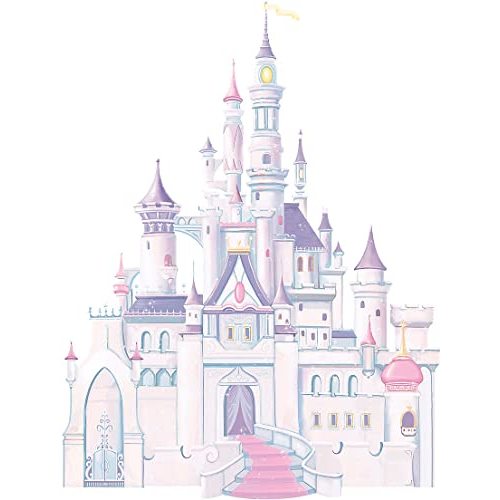 Disney Princess Castle Giant Peel and Stick Wall Decals with Glitter by RoomMates, RMK1546GM